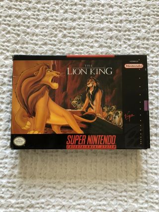 Lion King (nintendo Snes) See Pictures Rare