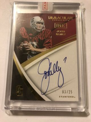 John Elway Immaculate Stanford Auto /25 Very Rare