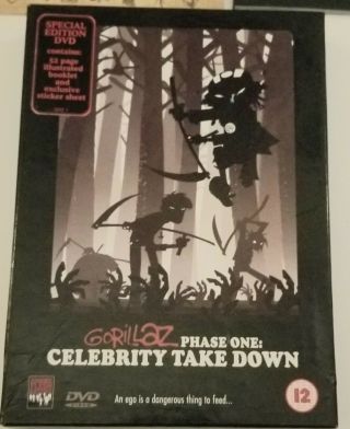Complete Gorillaz - Phase One: Celebrity Take Down Dvd (2002) Rare Complete