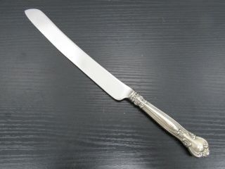 Gorham Chantilly Sterling Silver Handle Wedding Cake Knife 12.  5 " Stainless Blade