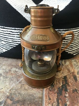 Vintage Masthead Tung - Woo Ships Lantern - All