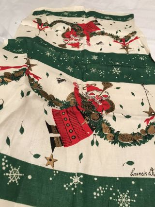 Vintage Christmas tea towels Linen 2