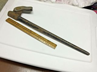 Antique Us 1873 Springfield Socket Bayonet Scabbard With Ngp Hanger