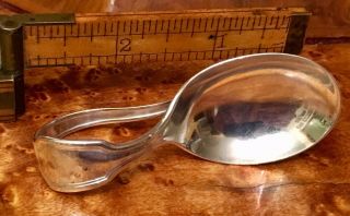 Vintage Watrous Sterling Silver Curved Handle Baby/toddler Spoon No Monogram