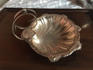 Antique/vintage Silver Plated Serving Shell Dish. 3