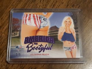 2017 Benchwarmer Purple Foil America The Bootyful Julianna Prada 2/5 - Rare Hot