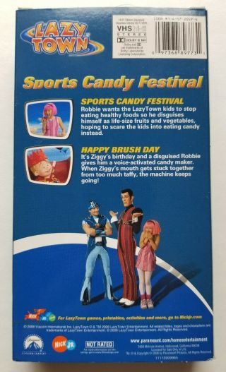 Lazy Town - Sports Candy Festival Rare VHS (Nick Jr. ,  2006) 2