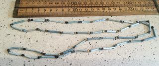 An Ancient Egyptian Faience Bead Necklace,  Long,  Antique Egyptian Necklace