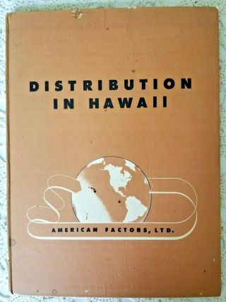 Rare July 1946 Distribution American Factors Ltd Amfac Oahu Honolulu Hawaii