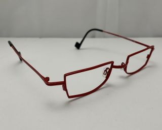 Theo Haddock Red Eyeglasses Frame Rare