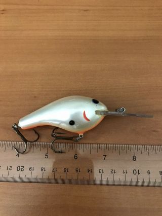Vintage Bagley Diving B 3 Db3 4ob Solid White Bass Musky Rare Fishing Lure