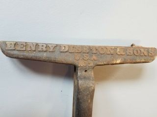 Antique Vintage Henry Disston & Sons 2 Saw Vice Clamp