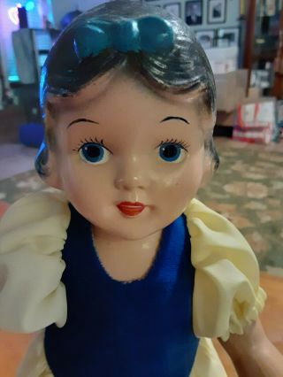 Vintage Composition 14 Inch Molded Hair Unmarked Disney Snow White Doll