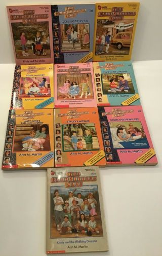 Scholastic The Baby - Sitters Club Books 11 - 20 Vintage Rare Childrens Book 