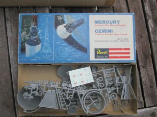 Revell Rare Unbuilt Mercury And Gemini Space Capsules 1/48 Scale H - 1834 1964