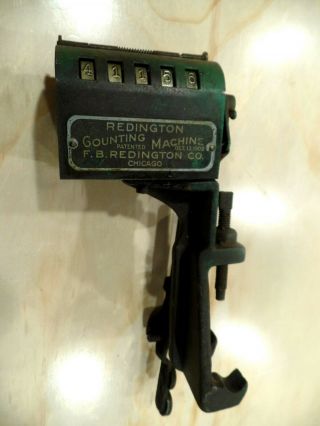 Antique Redington Counting Machine 1908 Fb.  Redington Co Chicago Illinois Ill Il