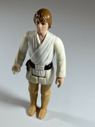 Rare Vintage 1977 Star Wars Luke Skywalker Farmboy (brown Hair) Hong Kong