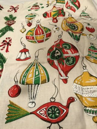 Vintage Linen Christmas Tea Towels 3