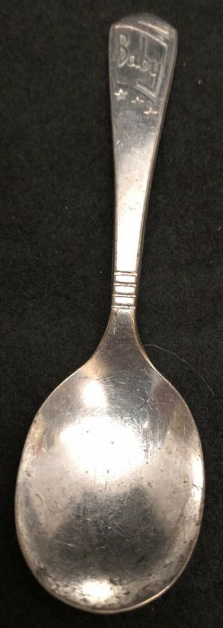Vintage Imperial Silver Plate Baby Spoon 4 "