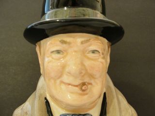 Rare Royal Doulton Winston Churchill Mug Pitcher About 4 Inches Tall.  1940