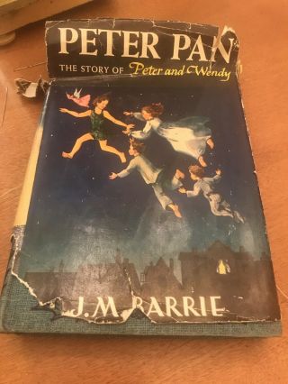 Antique 1911 Peter Pan The Story Of Peter And Wendy By J M Barrie Hardback Dj