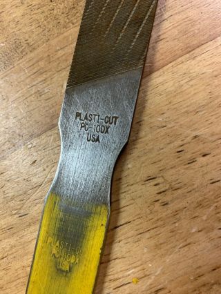 13.  5” L Rare Plasti - cut Rotary Machine File No PD - 10DX/USA 2