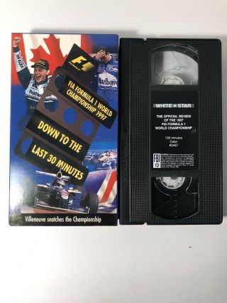 Fia Formula 1 World Championship 1997 Down To The Last 30 Minutes Vhs Rare Oop