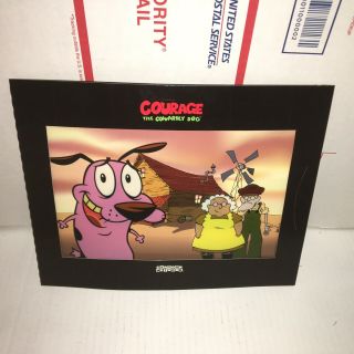 Courage The Cowardly Dog Production Cel Rare/mint Cybercene Cel With Flex Tuck