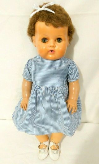 1959 20” Vintage Vinyl American Character Tiny Tears Baby Doll