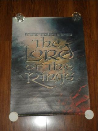 The Lord Of The Rings 22”x 30”poster 1978 Vintage Rare Advance Teaser