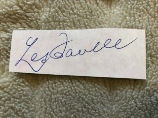 Rare Autograph Of Les Flavell,  Australia 1950 