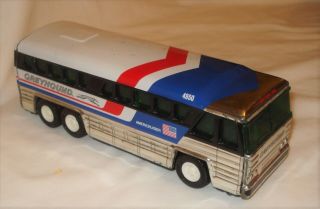 Vintage 1979 Greyhound Bus Buddy L Corp.  Americruiser 4950 Lovingly Played With
