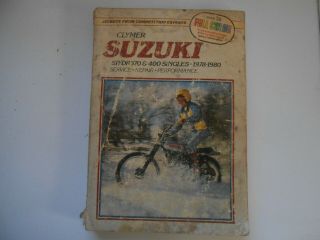 Vintage Clymer Suzuki Repair Book