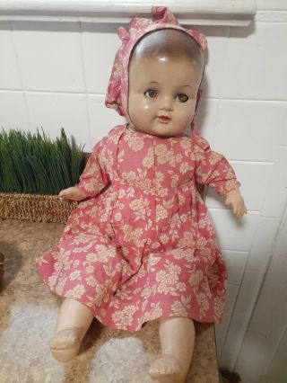 Vintage Unmarked Composition/cloth Doll 21 