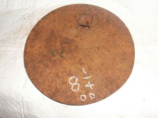Antique Cast Iron Wood Stove,  Cover Lid 8 1/4 " Diameter