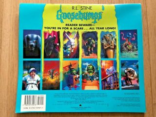 RARE 1997 Goosebumps Calendar - R.  L.  Stine 2