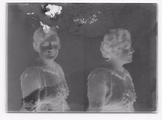 Five Antique 1910 ' s Vtg 5x7 Glass Plate Negatives Studio Portraits Photos 3