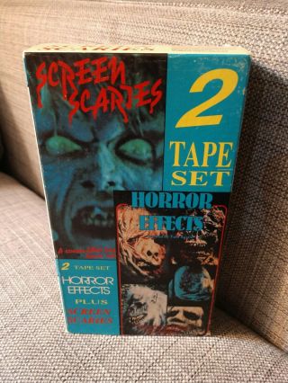 Screen Stories,  Horror Effects Vhs 2 Tape Tom Savini Rare Horror Cult Htf