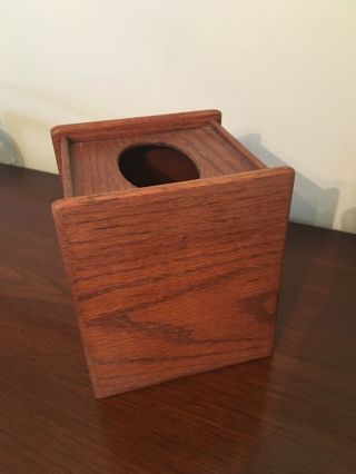 Vintage Solid Wood Tissue Box Kleenex Holder Boho Retro Home Decor Square