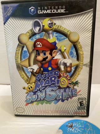 Mario Sunshine Nintendo GameCube,  2002 NOT FOR RESALE RARE 2