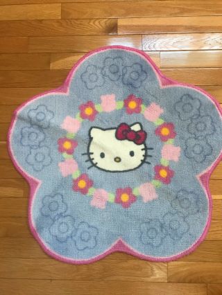 Sanrio Hello Kitty Bathroom Bath Rug Rare - Flower Design