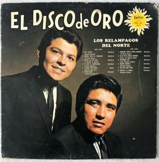“tejano Tex - Mex” " Los Relampagos Del Norte  El Disco De Oro  Rare Lp "
