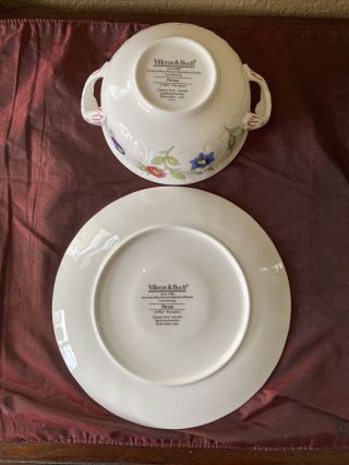 Rare Villeroy & Boch PERSIA Scalloped Soup Bowl & Plate - 3