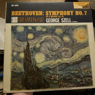 George Szell Beethoven Symphony No 7 Lp Vg,  Bc 1066 Stereo Us Epic Van Rare