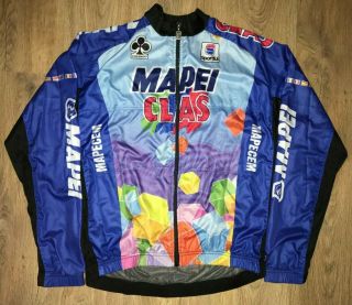Mapei Clas Colnago Sportful Rare Vintage Cycling Windbreaker Jacket Size M - L