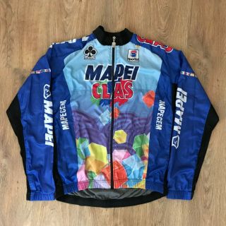 Mapei Clas Colnago Sportful rare vintage cycling windbreaker jacket size M - L 2