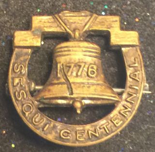 1926 Sesquicentennial Liberty Bell Pin Philadelphia.  Rare Type Souvenir Gift