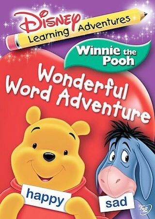 Rare Disney Learning Aventures Winnie The Pooh Wonderful Word Adventure Dvd