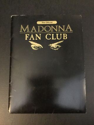Madonna Rare Official Fan Club Kit,  Membership Card,  Autographed Photo & More
