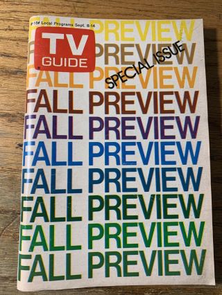 Rare 1973 - 74 Tv Guide Fall Preview: Mash Kung Fu Waltons Bob Newhart Maude 4